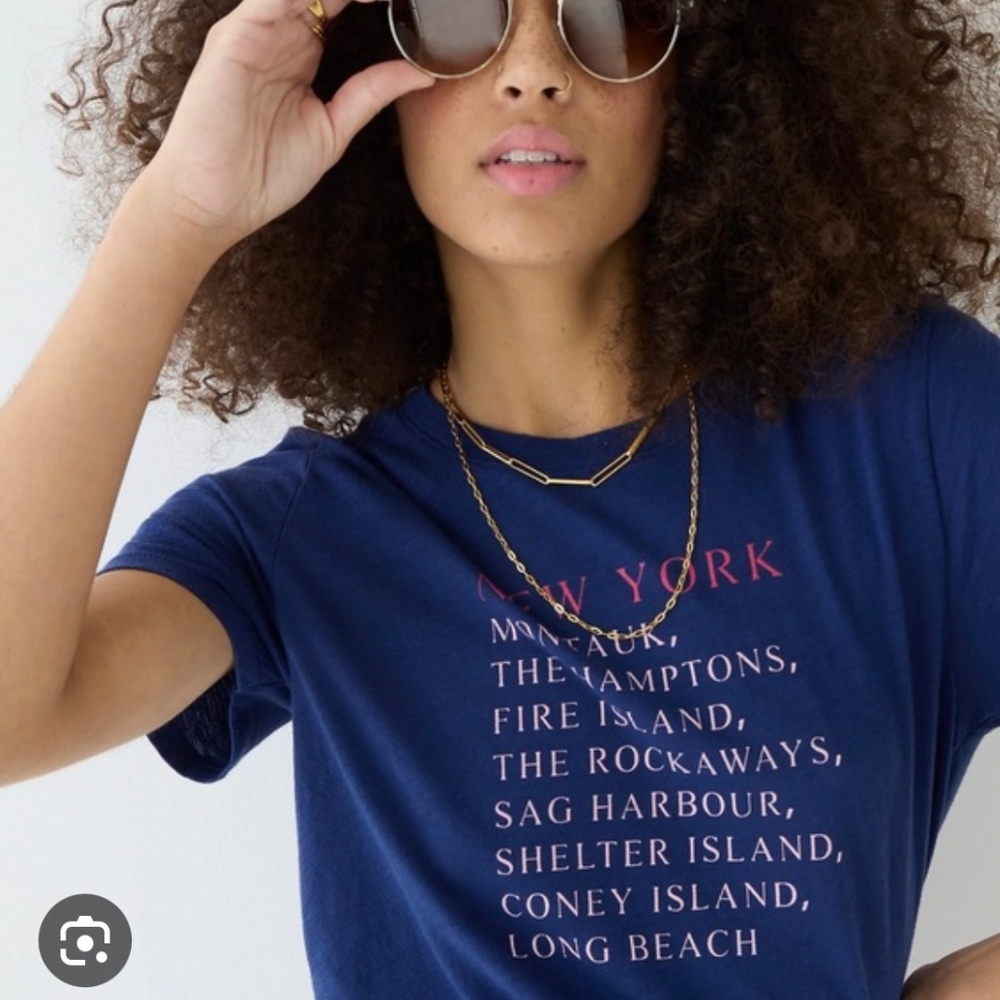 NWT! J CREW New York Crew T-shirt, size XXS!